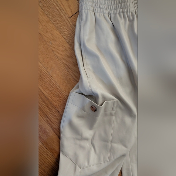 Zara Beige Elastic Waist Pants - Picture 2 of 5